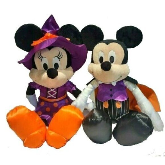 Disney Mickey & Minnie Mouse Halloween Costume Plush Set. NEW with Tags & sealed - Picture 2 of 12